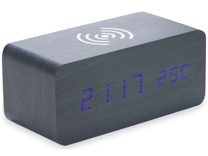 Carregador por Indução com Relógio